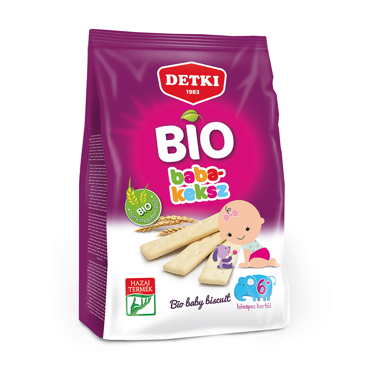 Дитяче спельтове печиво Detki Bio, від 6 місяців, 150 г